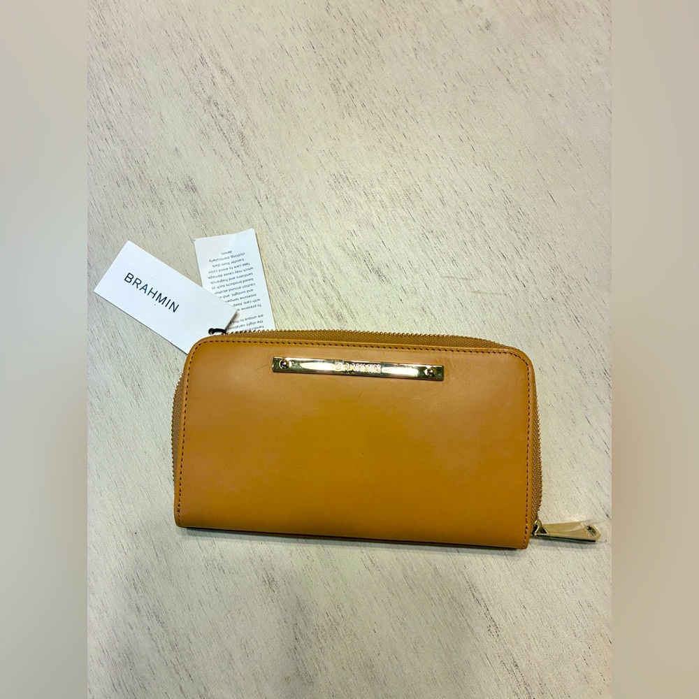 Brahmin Tan Leather Wallet